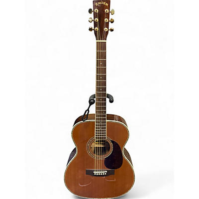 Used Zager ZAD-80 OM Natural Acoustic Guitar