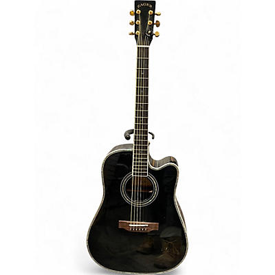 Used Zager ZAD-80CE BLACK Acoustic Electric Guitar