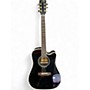 Used Zager ZAD-80CE Black Acoustic Electric Guitar Black