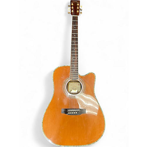 Used Zager ZAD-80CE Natural Acoustic Electric Guitar Natural