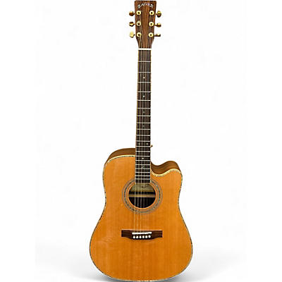 Used Zager ZAD-900 CE Vintage Natural Acoustic Electric Guitar
