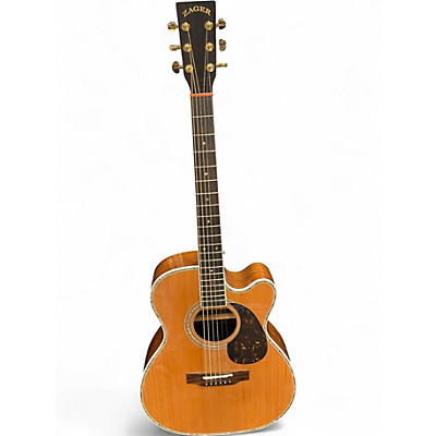 Used Zager ZAD 9000MCE AURA Natural Acoustic Electric Guitar