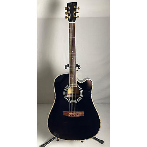 Zager Used Zager ZAD 900CE/AURA/BK Black Acoustic Electric Guitar Black