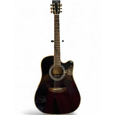 Used Zager ZAD-900CE/AURA Black Acoustic Electric Guitar