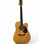 Used Zager ZAD-900CE/AURA/N Natural Acoustic Electric Guitar Natural