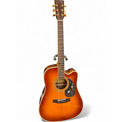 Used Zager ZAD-900CE Burst Acoustic Electric Guitar
