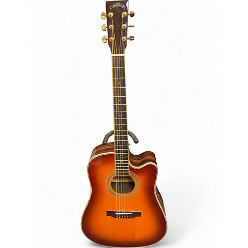 Used Zager ZAD-900CE Vintage Sunburst Acoustic Electric Guitar Vintage Sunburst