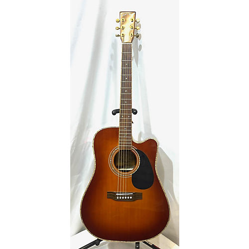 Zager Used Zager ZAD-900ce Cherry Sunburst Acoustic Electric Guitar Cherry Sunburst