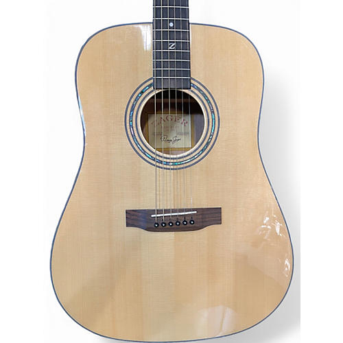 Used Zager ZAD20 Natural Acoustic Guitar Natural