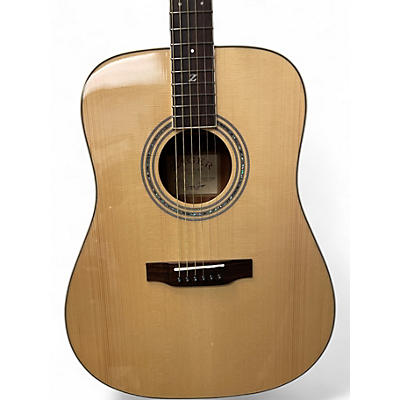 Used Zager ZAD50 Natural Acoustic Guitar