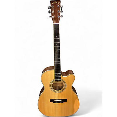 Used Zager ZAD500MCE/N Natural Acoustic Electric Guitar