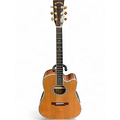 Used Zager ZAD80CE Natural Acoustic Electric Guitar