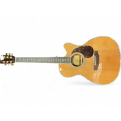Used Zager ZAD80OMCE Natural Acoustic Electric Guitar