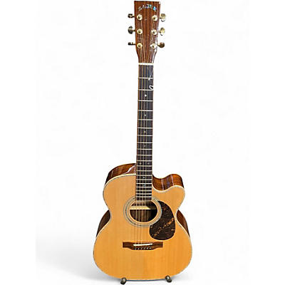 Used Zager ZAD9000MCE Natural Acoustic Electric Guitar