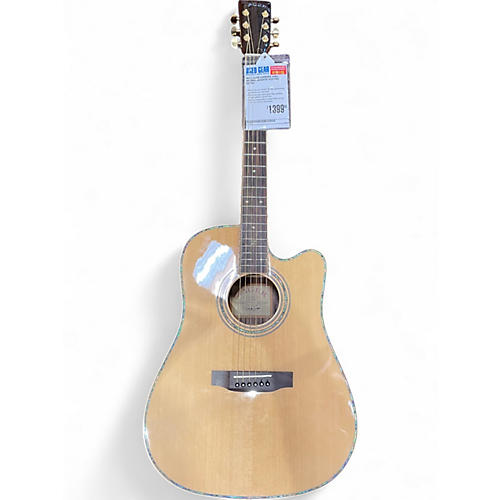 Used Zager ZAD900CE Aura Natural Acoustic Electric Guitar Natural