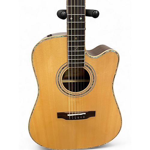 Used Zager ZAD900CE Natural Acoustic Guitar Natural