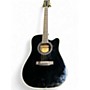 Used Zager Zad 80ce Black Acoustic Electric Guitar Black