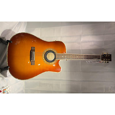 Zager Used Zager Zad900ce 2 Color Sunburst Acoustic Electric Guitar