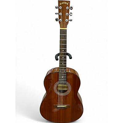 Used Zager parlor Mahogany Acoustic Guitar