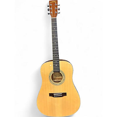 Used Zager zad-20en Natural Acoustic Electric Guitar