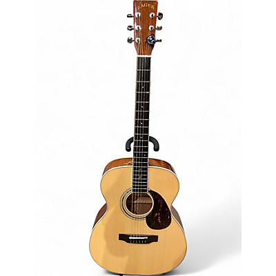 Used Zager zad-500 M/N Natural Acoustic Guitar