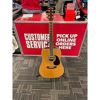 Used Zager zad 80 Natural Acoustic Guitar