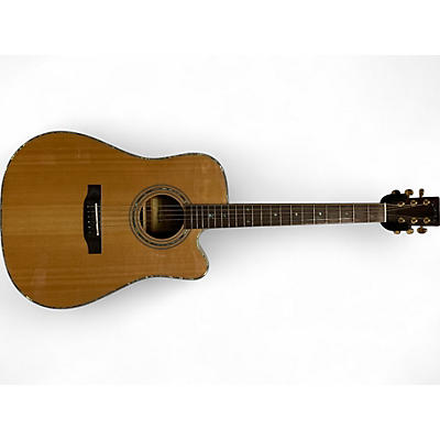 Used Zager zad-900 Natural Acoustic Guitar