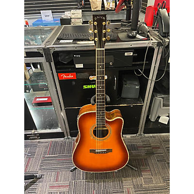 Used Zager zad 900ce 2 Tone Sunburst Acoustic Electric Guitar