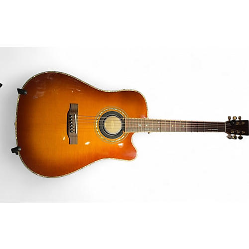 Used Zager zad900ce 2 Color Sunburst Acoustic Electric Guitar 2 Color Sunburst