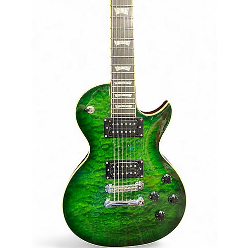 Used Zemaitis Z22QQ GREEN BURST Solid Body Electric Guitar GREEN BURST