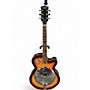 Used Zenison Steel Pan Acoustic Electric Resonator Guitar Single Cutaway  2 Tone Sunburst Acoustic Guitar 2 Tone Sunburst