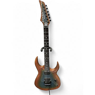 Used Zenrok By Siggi Braun Phoenix CRAKL Orange Crackle Solid Body Electric Guitar