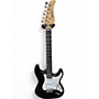 Used Zeny Double Cutaway Black Solid Body Electric Guitar Black