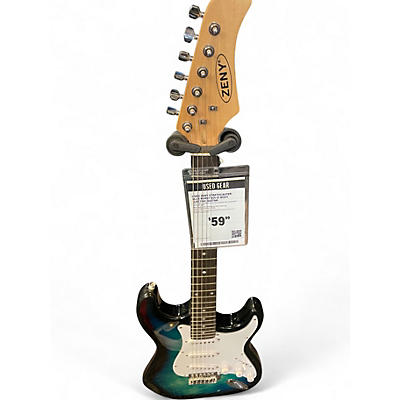 Used Zeny STRATOCASTER BLUE BURST Solid Body Electric Guitar