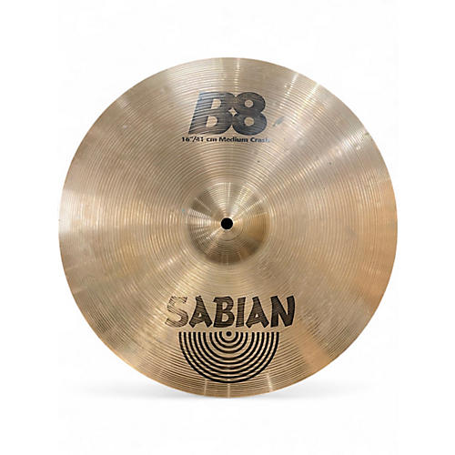Used Zidljian 16in B8 Medium Crash Cymbal 36