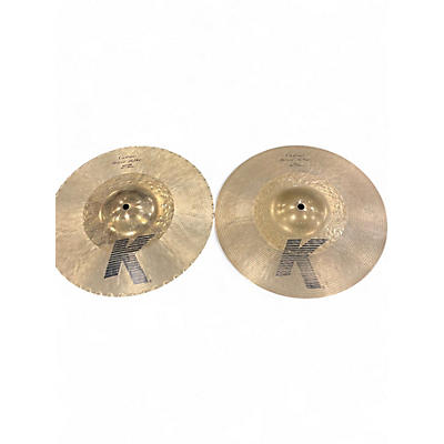 Used Zildjian 13.25in K Custom Hybrid Hi Hat Pair Cymbal