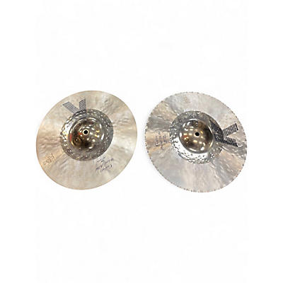 Used Zildjian 13.25in K Custom Hybrid Hi Hat Pair Cymbal