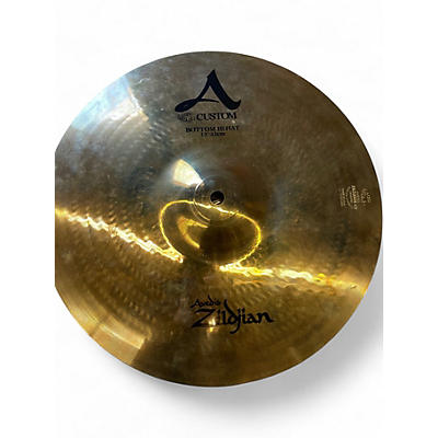 Used Zildjian 13in A Custom Hi Hat Bottom Cymbal