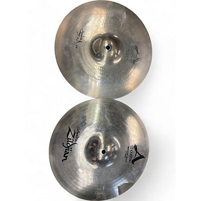 Zildjian Used Zildjian 13in A Custom Hi Hat Pair Cymbal