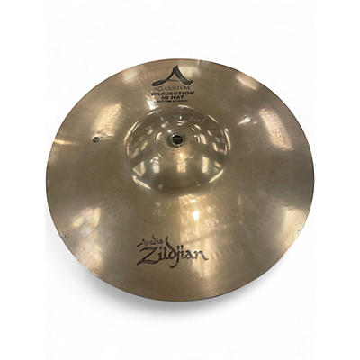 Used Zildjian 13in A Custom Hi Hat Pair Cymbal