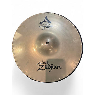 Used Zildjian 13in A Custom Mastersound Hi Hat Pair Cymbal