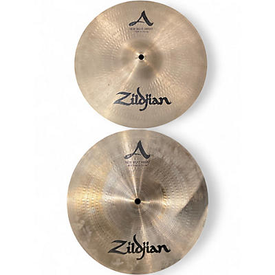 Used Zildjian 13in A NEW BEATHI HAT PAIR Cymbal