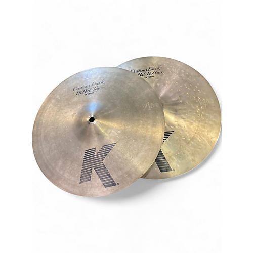 Zildjian Used Zildjian 13in K CUSTOM DARK HI HAT PAIR 13 Zildjian Used Zildjian 13in K CUSTOM DARK HI HAT PAIR 13
