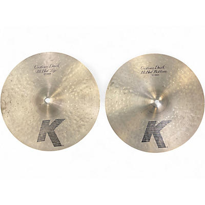 Used Zildjian 13in K CUSTOM DARK HIHAT PAIR Cymbal