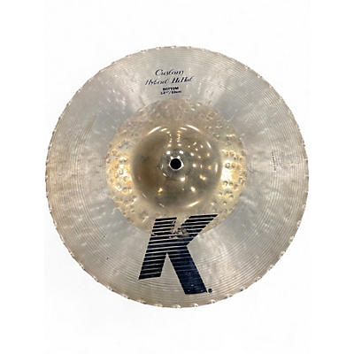 Used Zildjian 13in K CUSTOM HYBRID HI HAT BOTTOM Cymbal