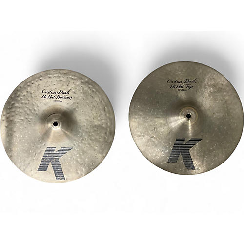 Used Zildjian 13in K Custom Dark Hi Hat Pair Cymbal 31