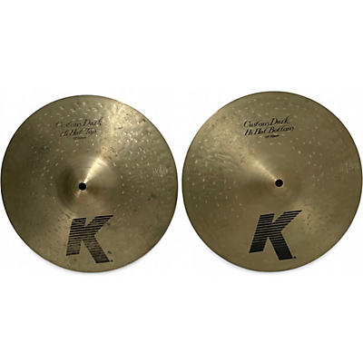 Used Zildjian 13in K Custom Dark Hi Hat Pair Cymbal