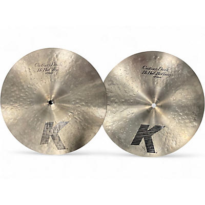 Used Zildjian 13in K Custom Dark Hi Hat Pair Cymbal