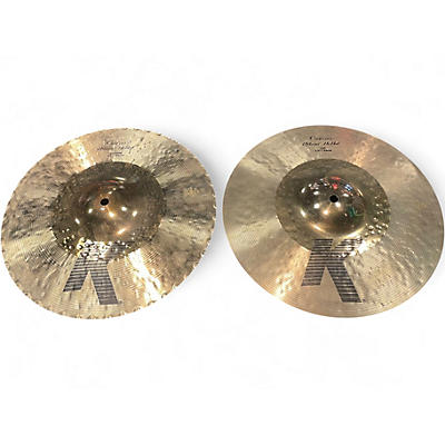 Used Zildjian 13in K Custom Hybrid Hi Hat Pair Cymbal