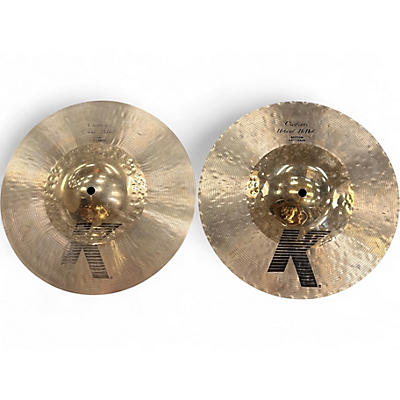 Used Zildjian 13in K Custom Hybrid Hi Hat Pair Cymbal